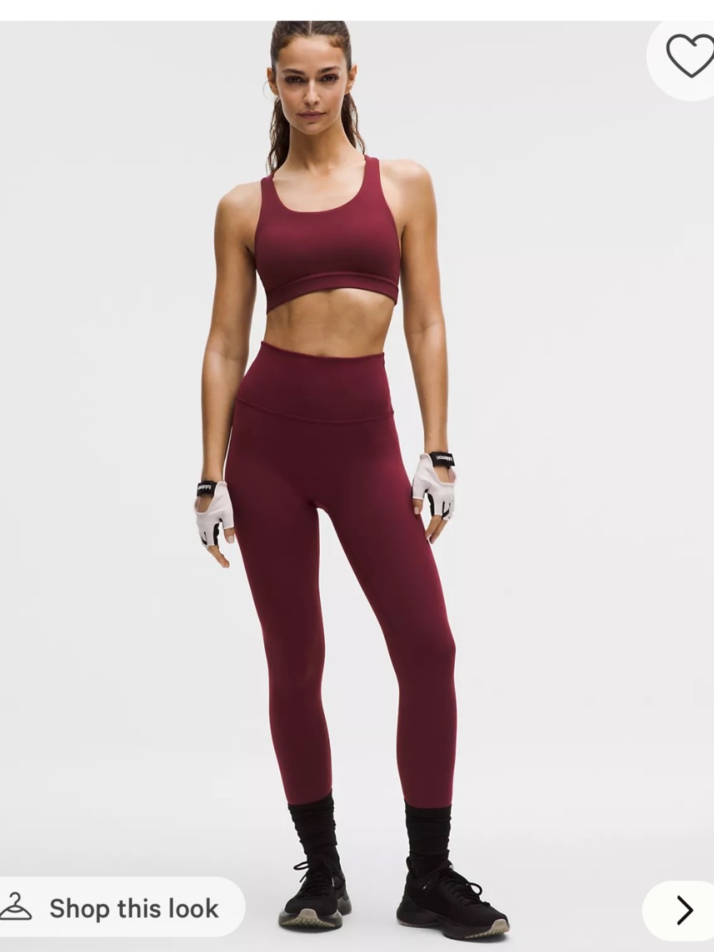 NWT lululemon Wunder Train No Line High-Rise Tight 28" - Burgundy Bay